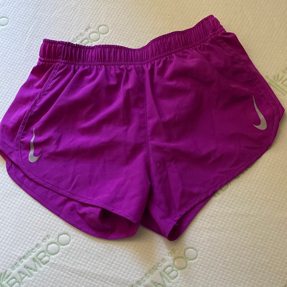 Purple Nike shorts